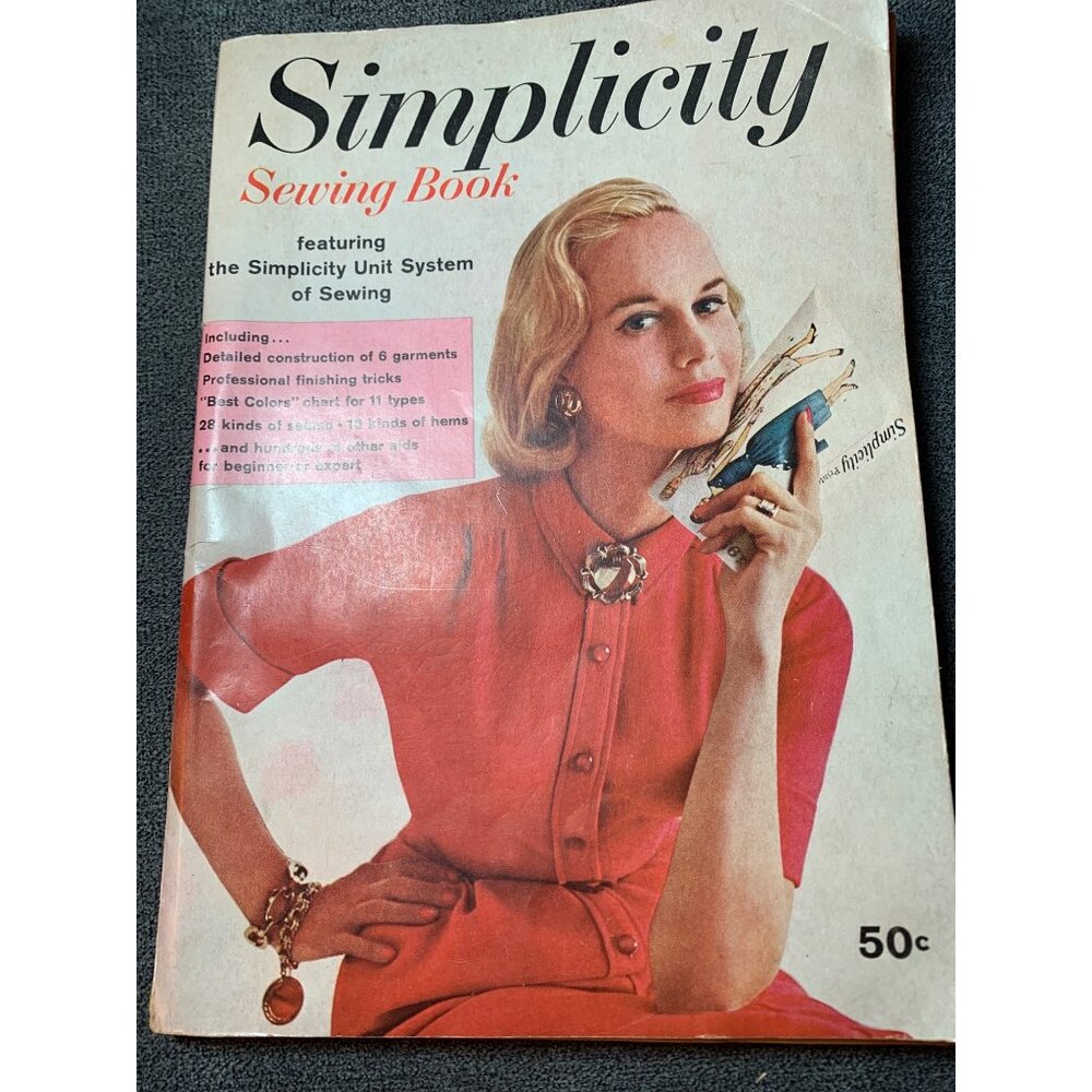 Simplicity Sewing Book Vintage 1953 Featuring Simplicity Unit System Of Sewing P